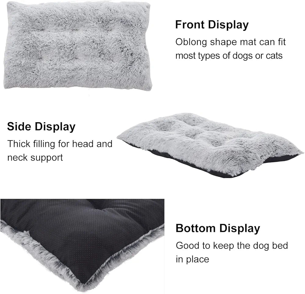 Cozyide Orthopedic Dog Beds for Small Dogs, Non-Slip Pet Bed with Soft Plush, Machine Washable Dog Bed for Crate 